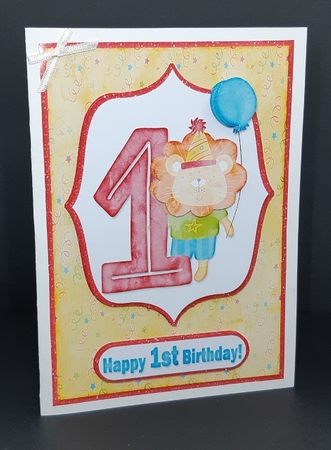First Birthday Lion by Diane  Vermeer