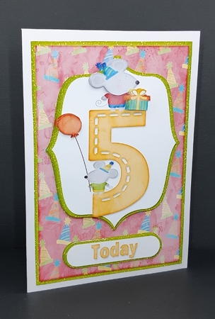 Fifth Birthday Mice by Diane  Vermeer