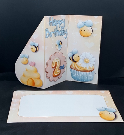 Bee Happy Birthday - Childrens Card Boy/girl Ages 1-5 by Diane  Vermeer