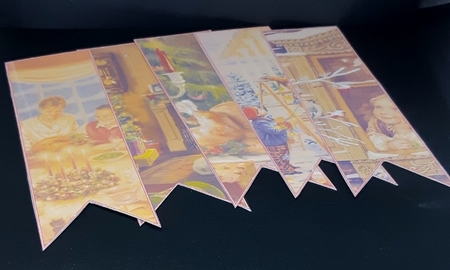 Christmas Vintage Bookmarks #8 by Diane  Vermeer