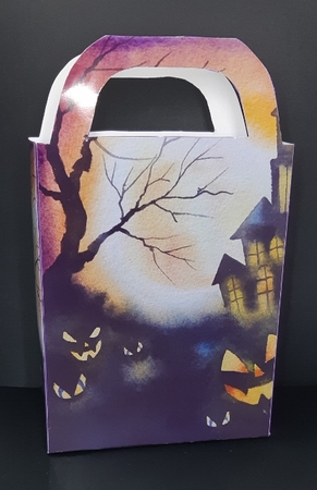 Purple Halloween gift bag 3 by Diane  Vermeer