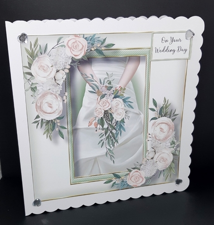 Beautiful Bridal Bouquet 2 8x8 by Diane  Vermeer