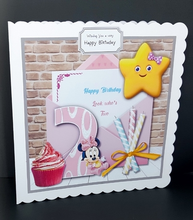 Minnie Mouse Two Today by Diane  Vermeer