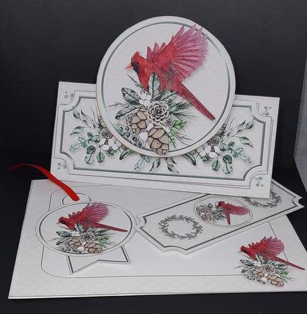 Winter Decorations Tent Card Kit-8 by Diane  Vermeer