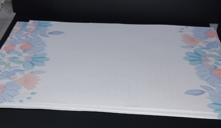 Folk Art Flowers Lined and Plain Writing Paper in A4, A5 and US Sizes Stationery Set by Diane  Vermeer