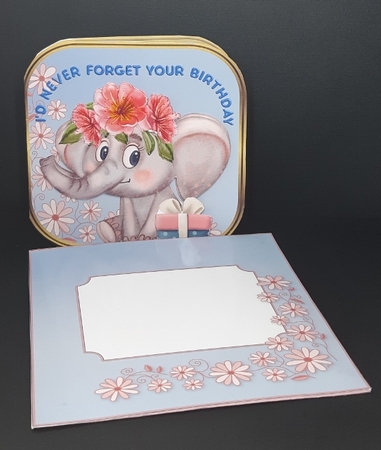 Id Never Forget - Cut & Fold Card -  suitable for both Adults and Children. by Diane  Vermeer