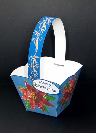 CHRISTMAS BASKET - PONSETTIA by Diane  Vermeer