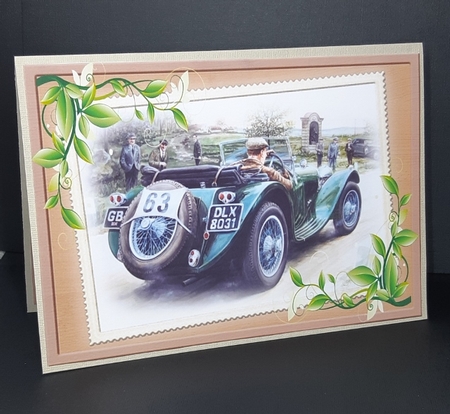 Lovely A5 Vintage Car with insert (three) by Diane  Vermeer