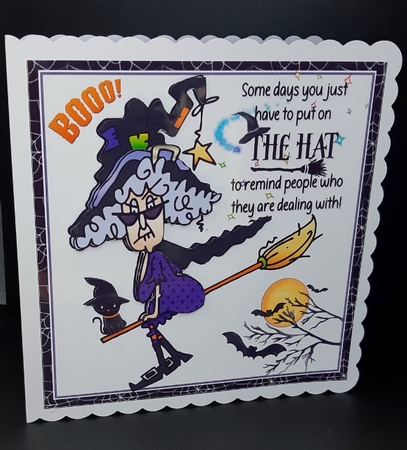 7x7 Stella and her witches hat by Diane  Vermeer