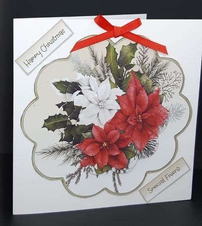 poinsettia scallop pyramid by Diane  Vermeer