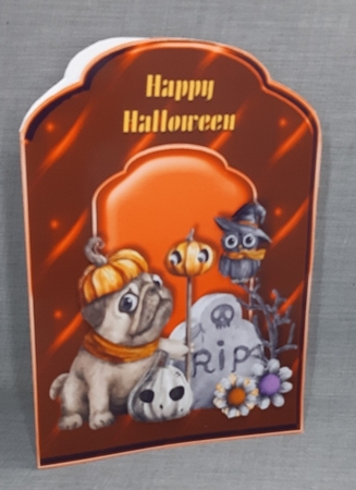 Halloween R.I.P Scalloped Top Quick Card by Diane  Vermeer