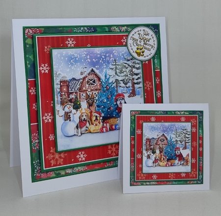 Cute Christmas Dogs BUNDLE- 2 by Diane  Vermeer