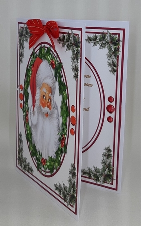 A5, Christmas Santa With Verse  2 by Diane  Vermeer