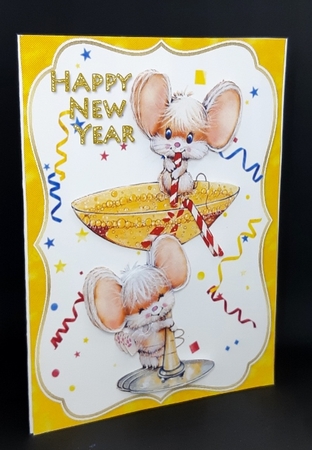 New year mice by Diane  Vermeer
