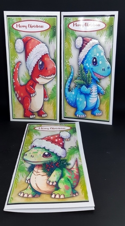 3, DL  Dinos Christmas by Diane  Vermeer