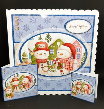 Festive Cuties 1 to 4 Bumper Kit, 4 7x7 Card Mini Kits, 28 Sheets by Diane  Vermeer