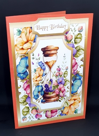 Floral hourglass by Diane  Vermeer