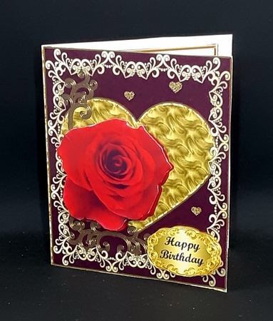 Red Rose for Special Woman Quick Card by Diane  Vermeer