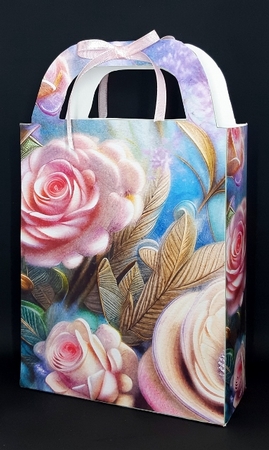 Pink and blue floral gift bag 10 by Diane  Vermeer