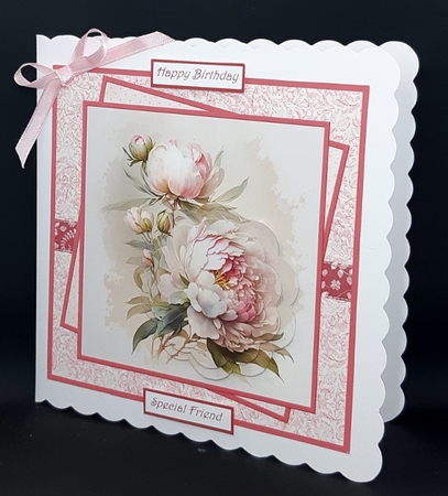 Peonies 7x7 by Diane  Vermeer