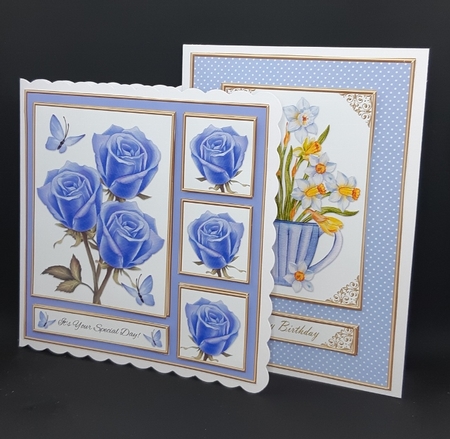 12 Lovely Floral Birthday Toppers Bumper Kit #2 by Diane  Vermeer