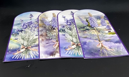 4 Lavender sprig bookmarks/toppers by Diane  Vermeer