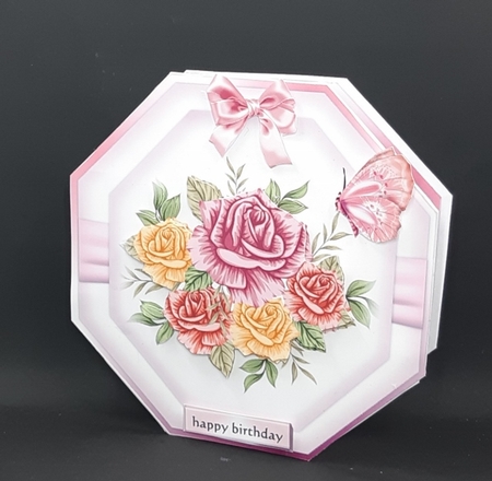 Octagon Vintage Roses Mini Kit by Diane  Vermeer