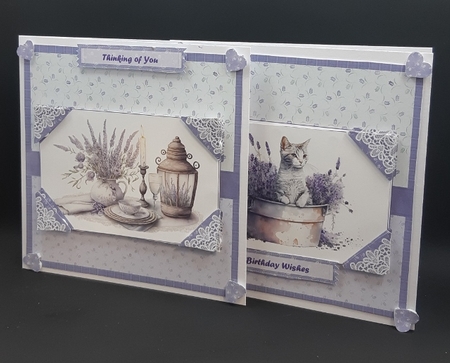LOVELY LAVENDER 10 CARD FRONTS BUMPER KIT by Diane  Vermeer