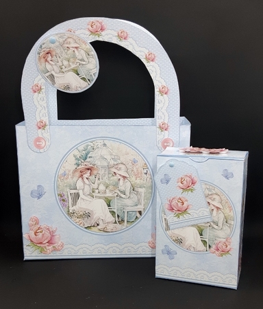 Tea In The Garden Tote and Gift Box by Diane  Vermeer
