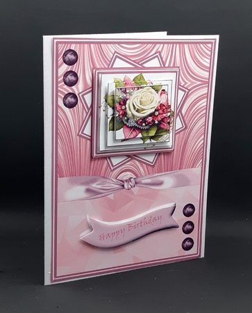 Beautiful Roses Pyramid Card by Diane  Vermeer