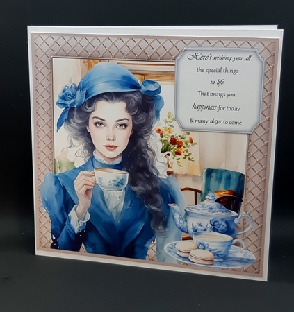 Always time for a cup of tea card front by Diane  Vermeer