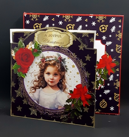 Sweet Christmas Girl 2 - Cut & Fold Card by Diane  Vermeer