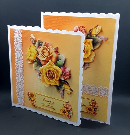Yellow Roses - Two Card Kit by Diane  Vermeer