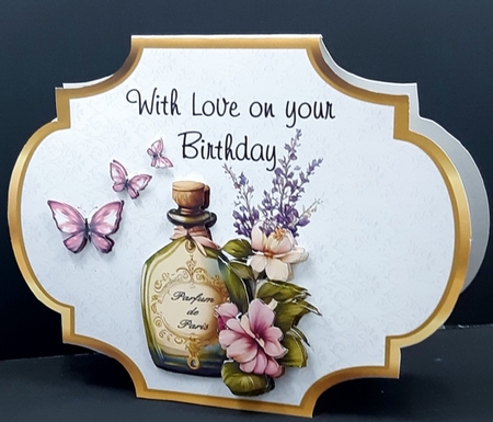 Girly Stuff 2 - Shaped card Mini card kit. by Diane  Vermeer