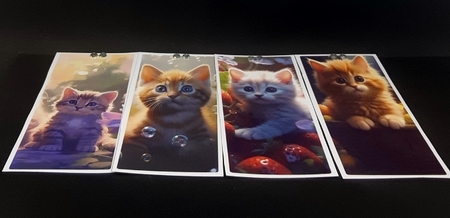 Cat 3 Bookmarks by Diane  Vermeer