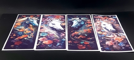 Floral Horse Bookmarks by Diane  Vermeer