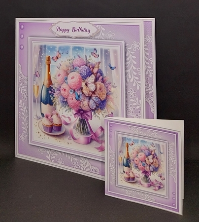 8x8 Mini Kit, Beautiful Champagne and cupcakes by Diane  Vermeer