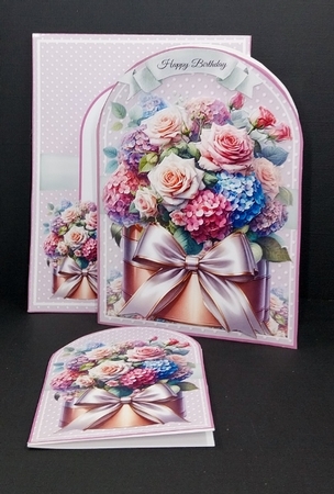 Floral Hat Box Cut And Fold Mini Page Kit by Diane  Vermeer