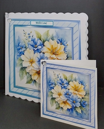 6x6 Quick Cards , Beautiful Florals by Diane  Vermeer