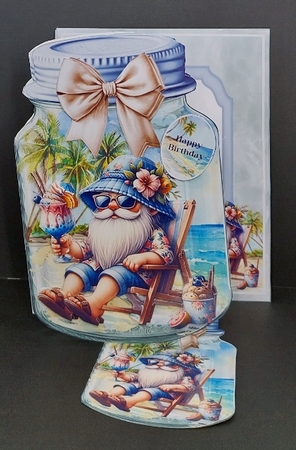 Summer Gnome Mason Jar Shaped Mini Page Kit by Diane  Vermeer