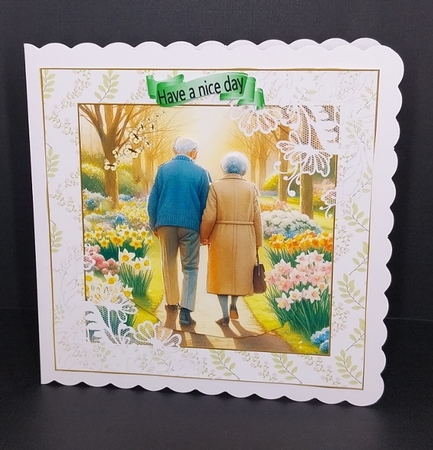 A STROLL IN THE PARK 1 by Diane  Vermeer