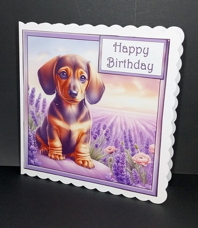 Lavender Fields Pups (2) 4 by Diane  Vermeer