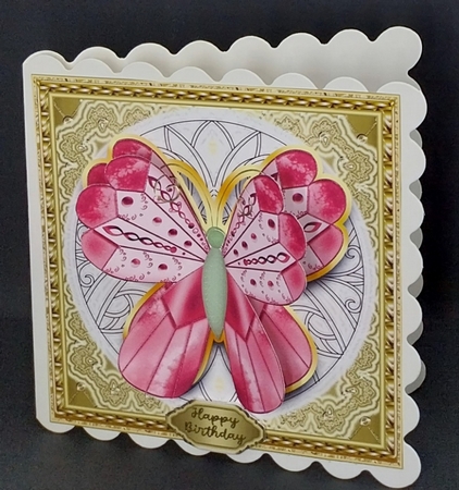 Joy Butterfly Card Front 10 by Diane  Vermeer