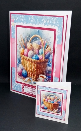 The Knitting Basket - 5x7 by Diane  Vermeer