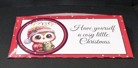 Cosy Christmas Owl Money Wallet by Diane  Vermeer