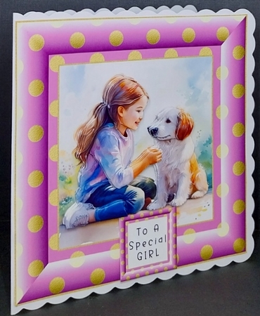 My Best Friend Girl - Decoupage by Diane  Vermeer