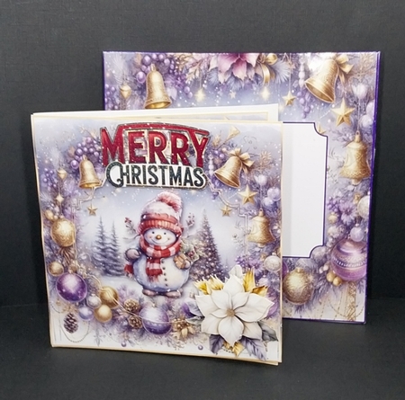 Holly Jolly Snowman - Cut & Fold Card by Diane  Vermeer