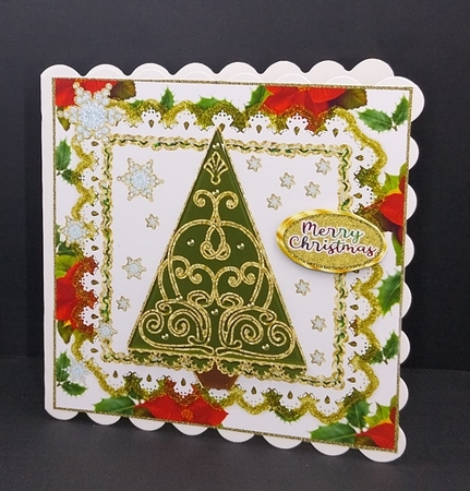 Adorable Christmas Card Front with Cute Christmas Tree 5 by Diane  Vermeer
