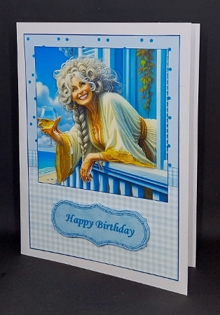 Cheers on Your Special Day Card Front and Decoupage by Diane  Vermeer