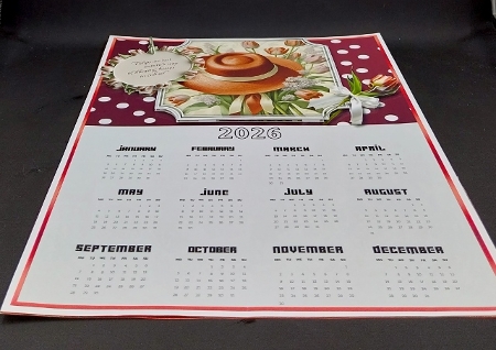 Red Hat & Tulips Calendar 2026 by Diane  Vermeer